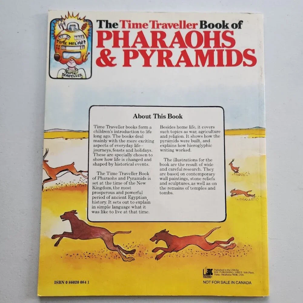 Time Traveller Book of Pharaohs and Pyramids Paperback Book History Comic Book